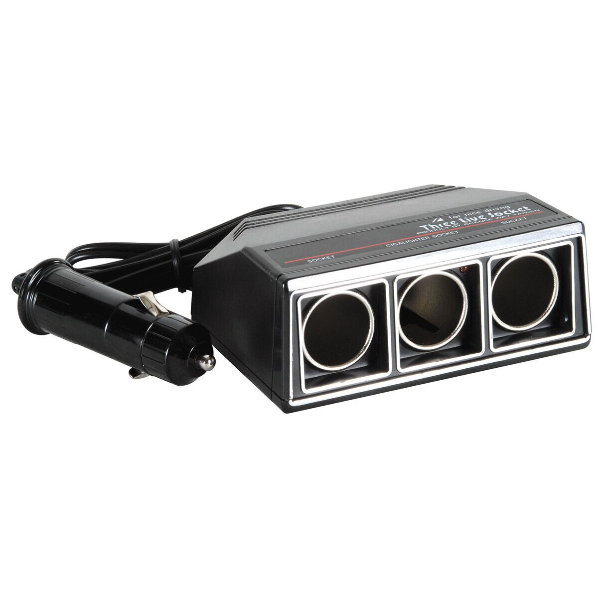 Cigarette Lighter Triple Socket Adapter